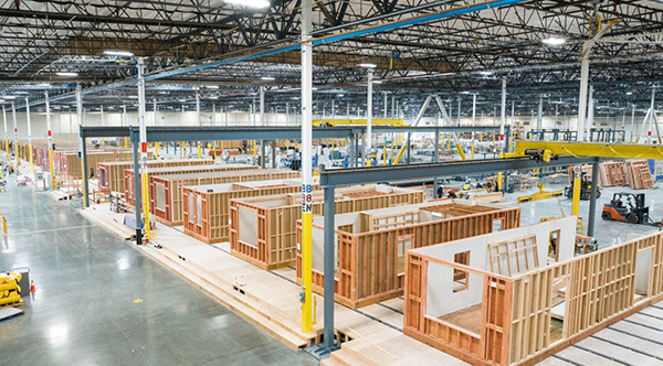 The plant will produce volumetric modular systems comprising of flooring, primed walls and cabinetry.