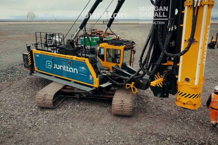 Bullivant trials battery-powered piling rig on Morgan Sindall site