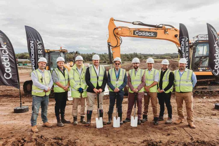 Caddick starts work at Durham business park