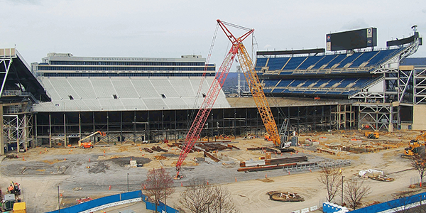 Construction crews making the biggest plays for Penn State’s 0M stadium reno Construction crews making the biggest plays for Penn State’s 0M stadium reno