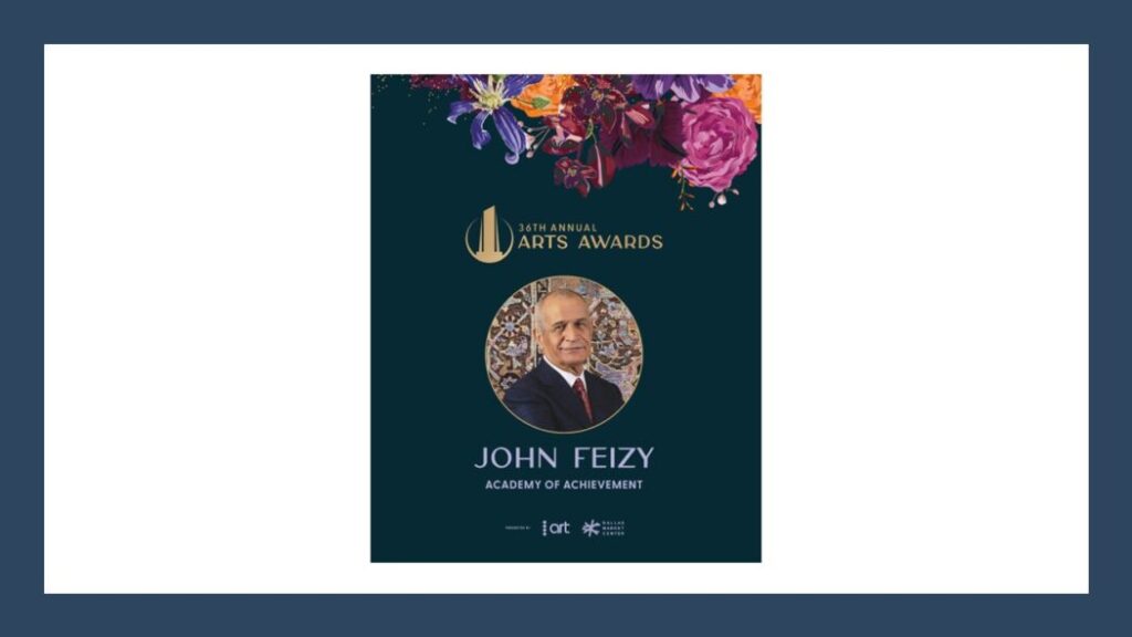 John Feizy to posthumously receive ARTS Awards’ highest honor