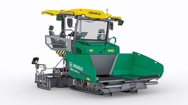 Joseph V&ouml;gele&rsquo;s fully-electric SUPER 1300-5e compact paver works in combination with the AB 340 extending screed to offers pave widths between 1.8m and 4.2m.