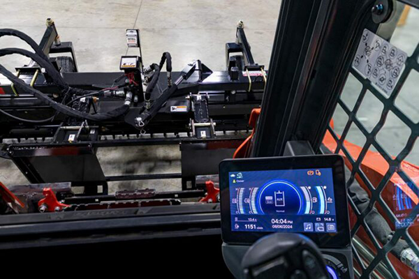 Kubota&rsquo;s Intell-Attach system recognizes Land Pride attachments through a wireless RFID-style tag, and can then automatically adjust the machine&rsquo;s hydraulic settings to match the specific attachment.