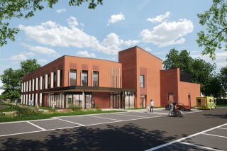 CGI of the completed facility