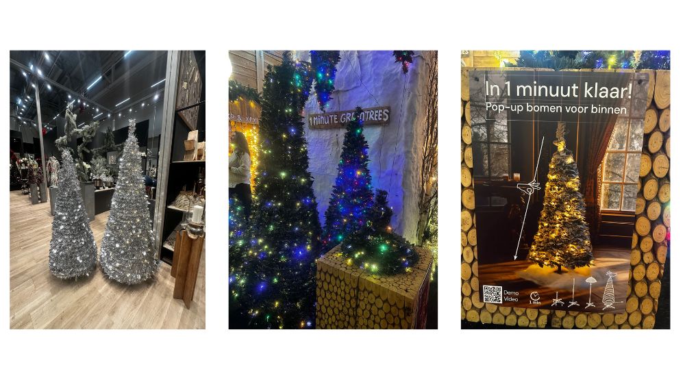 Pop-up Christmas trees