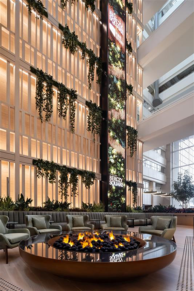 90-foot LED art screen anchors Toronto’s new Berczy Square lobby renovation