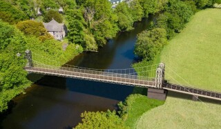 CGI of the new suspension bridge