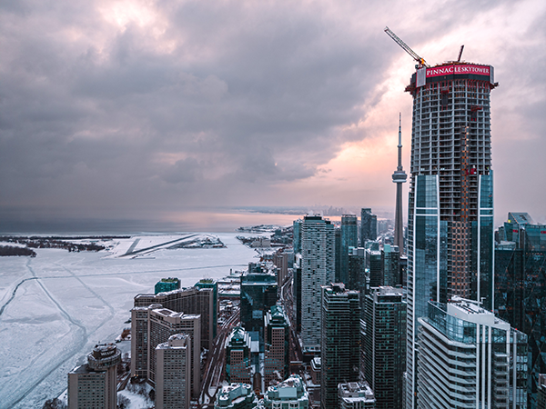 Already a landmark of the Toronto skyline, its highest floor is in line with the CN Tower&rsquo;s main observation level.