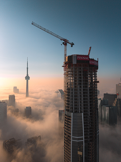 Race to the top: Pinnacle SkyTower tops off at 106 storeys, making it the tallest building in Canada