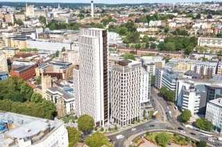 CGI of the Bristol towers, designed by Hodder & Partners
