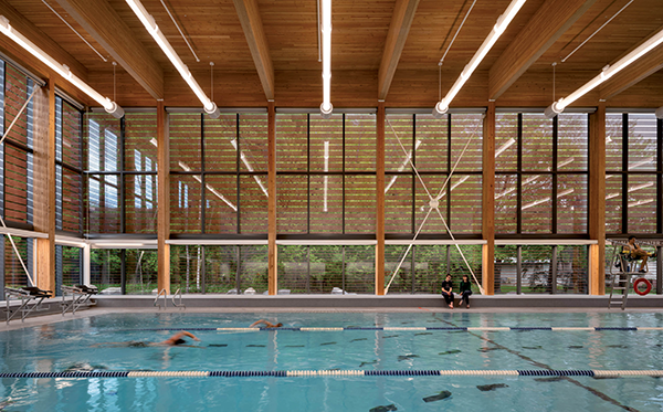 Shown is the Carmen Corbasson Community Centre in Mississauga, Ont. by Diamond Schmitt Architects.