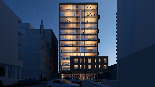The Dartmouth mass timber tower would be the first of its kind above six storeys in Atlantic Canada if that is the material and method that is chosen. Sidewalk will have to make a decision in the next few months on which medium to choose.