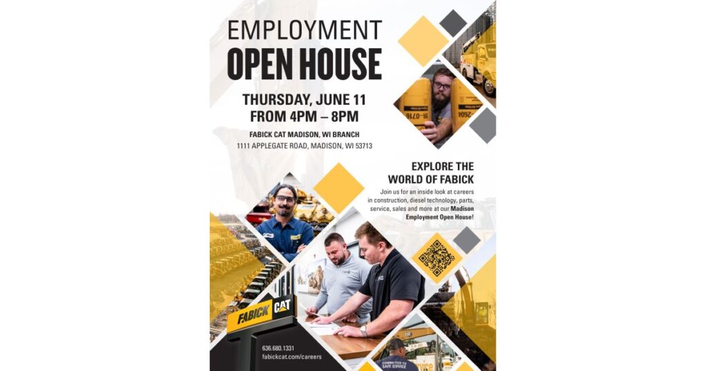 Fabick Cat Plans Employment Open House in Madison, Wis.