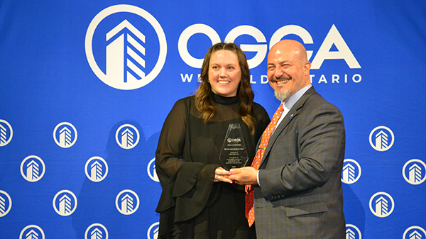 The gala also featured the inaugural OGCA Women in Construction Awards. Taking home the Field Operations Excellence Award was Melissa Ruck of Gillam.