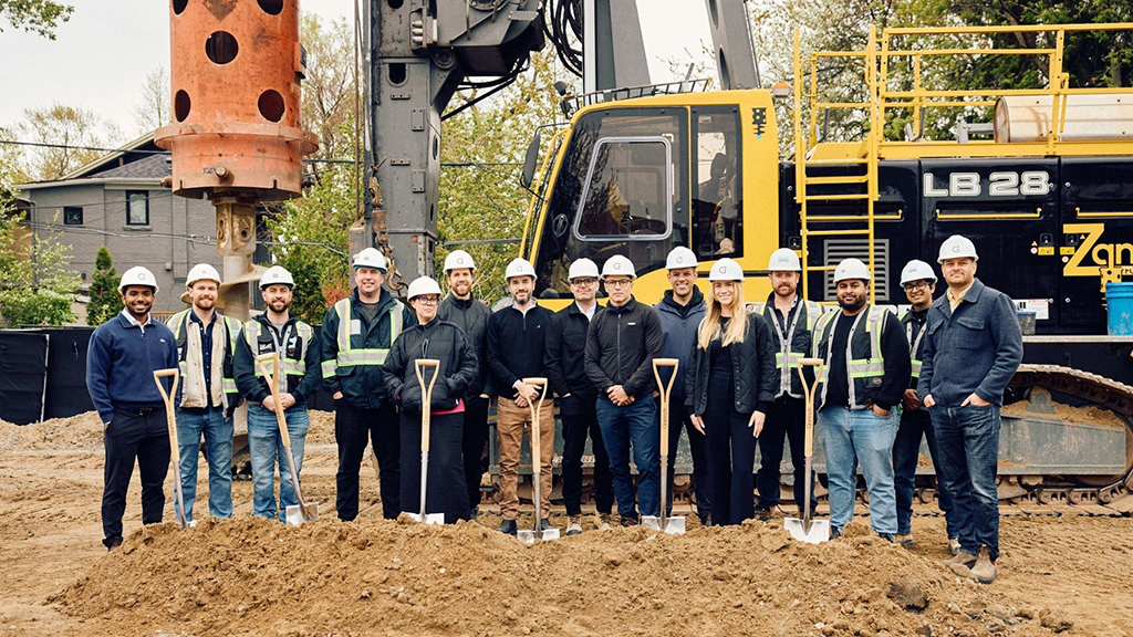 Shown is the recent groundbreaking of 3239 Dundas St. W.