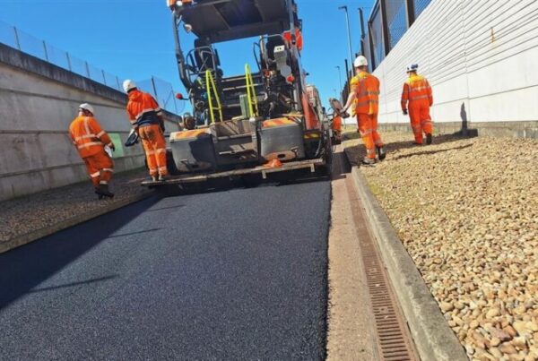 Heidelberg lays sustainable asphalt at Eurotunnel