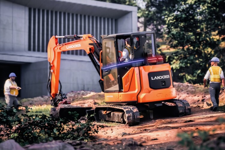 Hitachi shows concept mini excavator