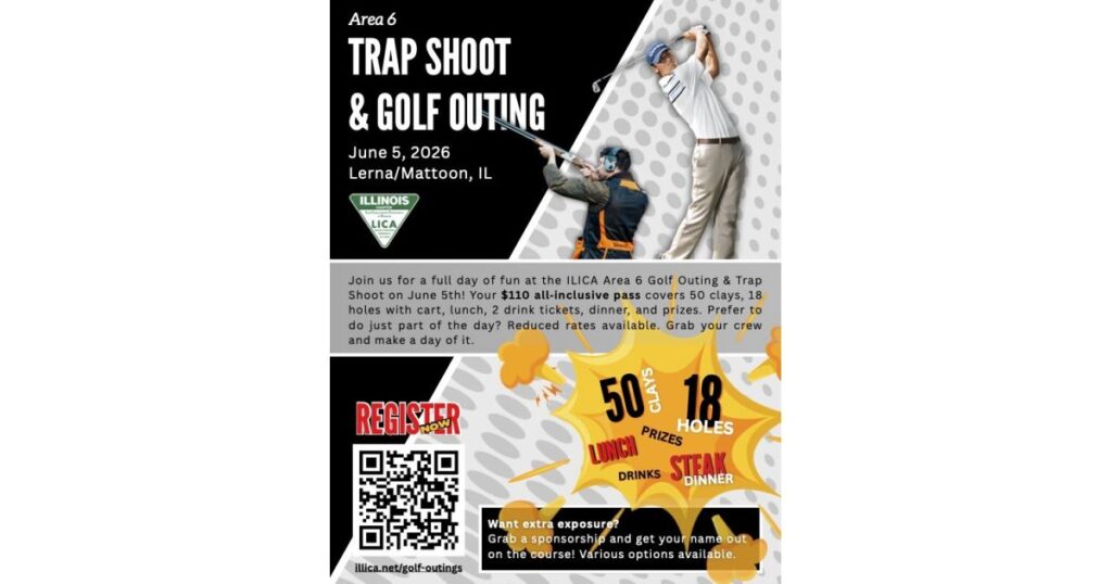 ILICA Announces Its Annual Trap Shoot, Golf Outing in Lerna, Mattoon, Ill.