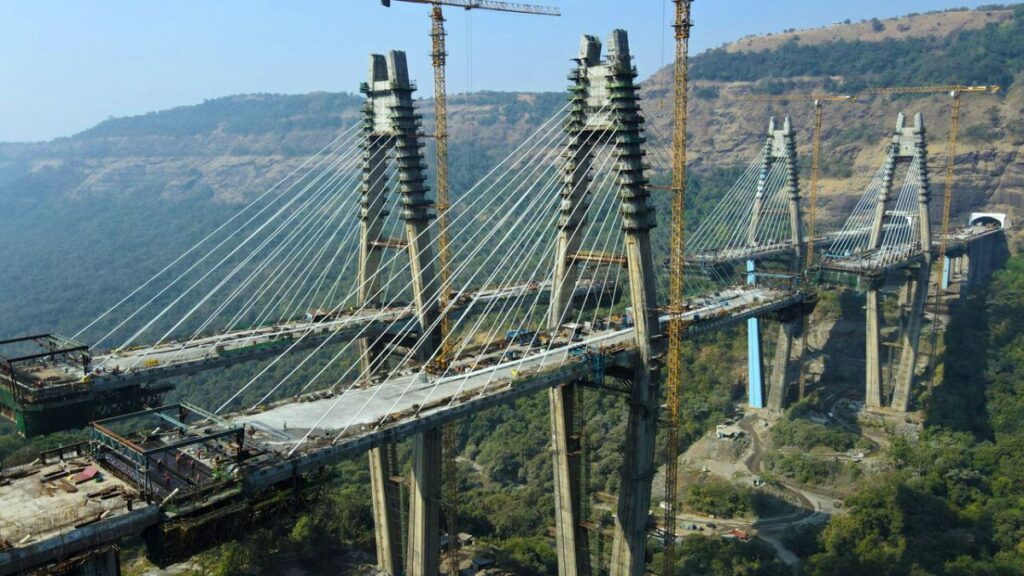 Major Bridge for Indian Expressway Calls in Potain Crane Power