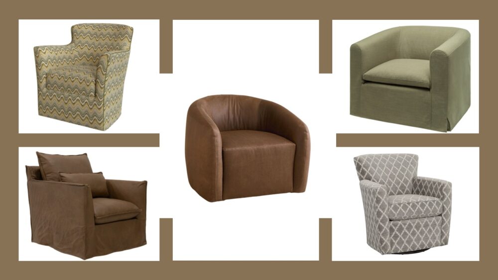 Sweet swivel chairs under $2,600 | Accent On
