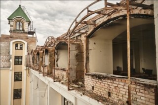 Damage to the university (Image courtesy of STU)