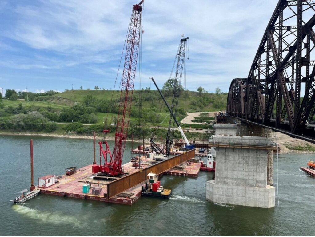 BNSF Nears Finish Line On 0M Missouri River Bridge Replacement BNSF Nears Finish Line On 0M Missouri River Bridge Replacement