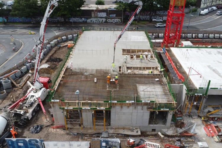Holcim supplies sustainable concrete in Digbeth