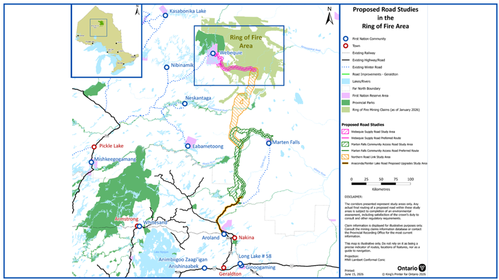 Northern Ontario First Nation begins building road to the Ring of Fire mining region