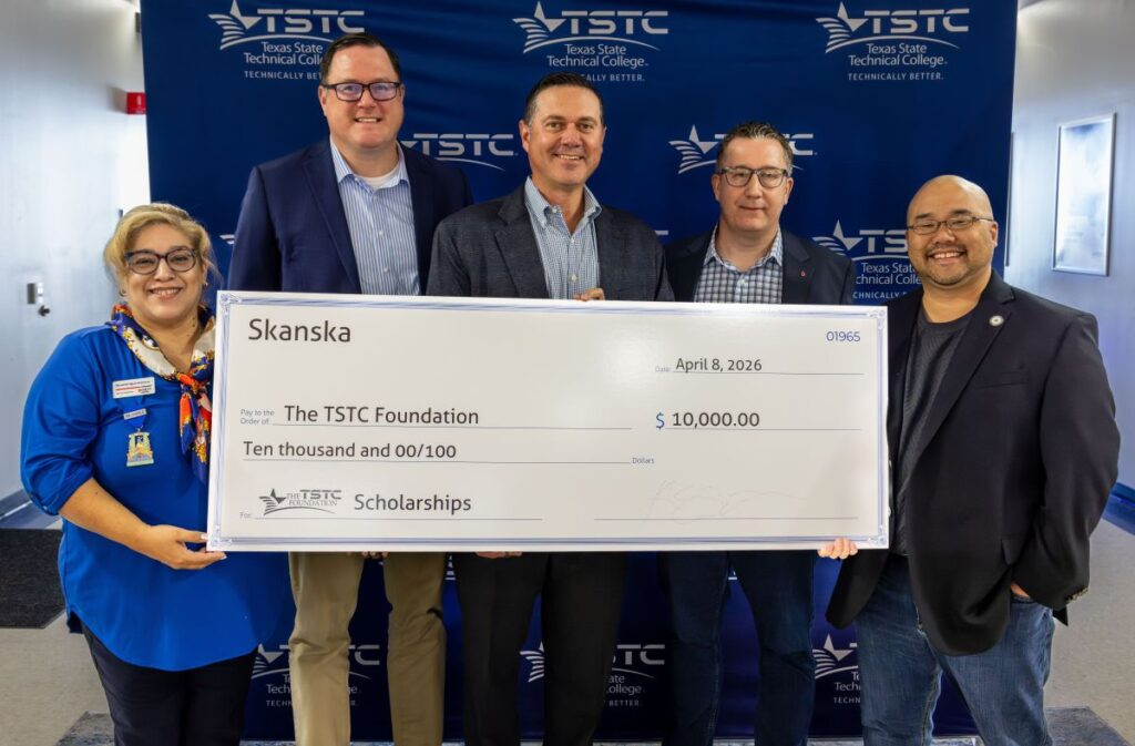 Skanska Donates K to Texas State Technical College