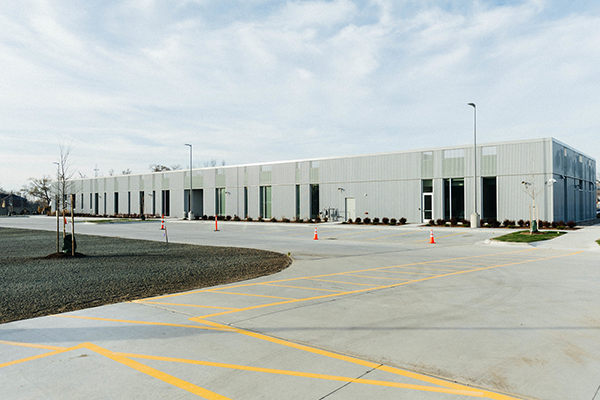 Pictured is the exterior of the administrative building which houses extensive R&R facilities for drivers.
