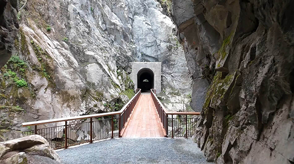 Bridge in narrow canyon replaced following damage caused by historic B.C. rainstorm