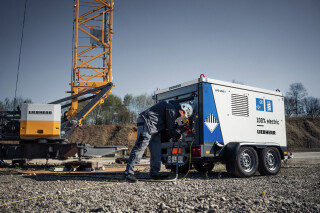Liebherr’s innovative portable battery solution, the LPO 100 Liebherr’s innovative portable battery solution, the LPO 100