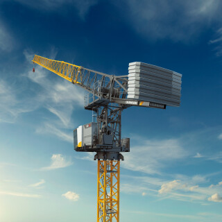 The smallest in Liebherr’s luffing jib tower crane series, the 195 HC-LH The smallest in Liebherr’s luffing jib tower crane series, the 195 HC-LH