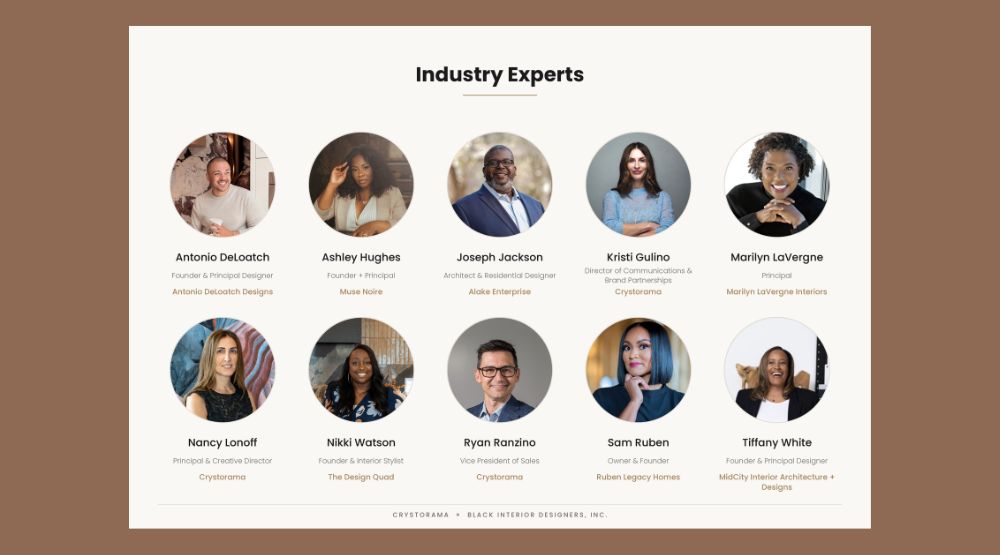 Crystorama and Black Designers Inc. to host 6 roundtable discussions at ASID event Crystorama and Black Designers Inc. to host 6 roundtable discussions at ASID event