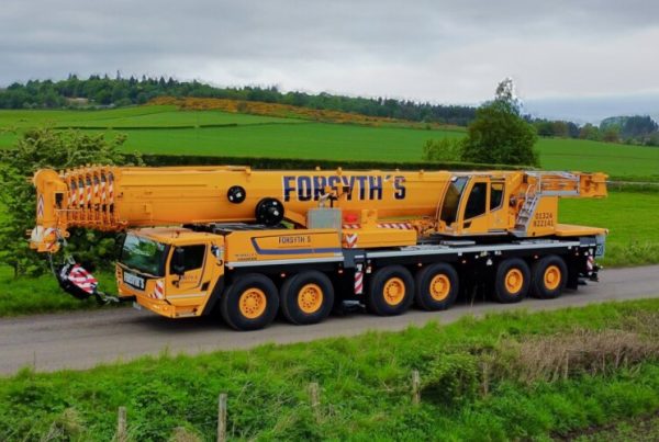 First Liebherr 90m boom, 300-tonner for Forsyth’s First Liebherr 90m boom, 300-tonner for Forsyth’s
