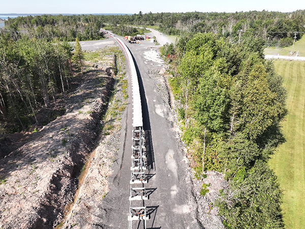 Ontario Trap Rock&rsquo;s .8M electrified conveyor to move aggregate under Highway 17 to Lake Huron dock