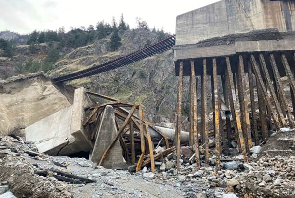 Three-lane section of Highway 1 in B.C. rebuilt following damage caused by severe winter storm
