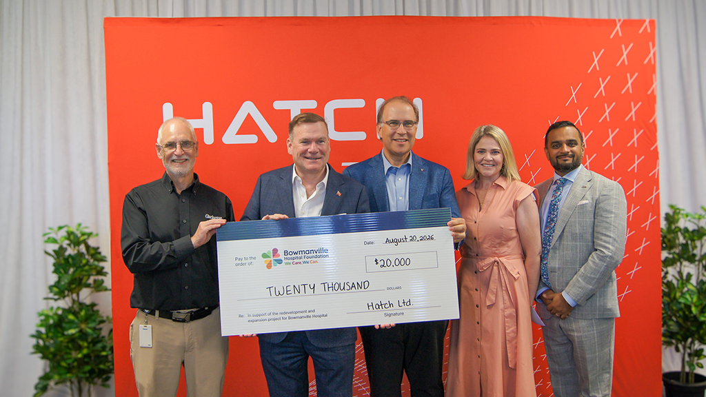 Hatch expands Bowmanville presence, donates $20,000 to local hospital foundation