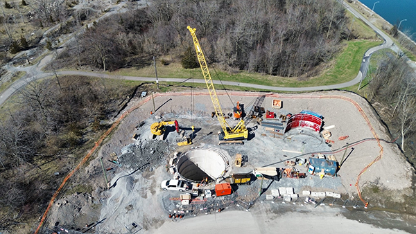 One down, one to go: First Port Colborne tunnel installed beneath Welland Canal One down, one to go: First Port Colborne tunnel installed beneath Welland Canal